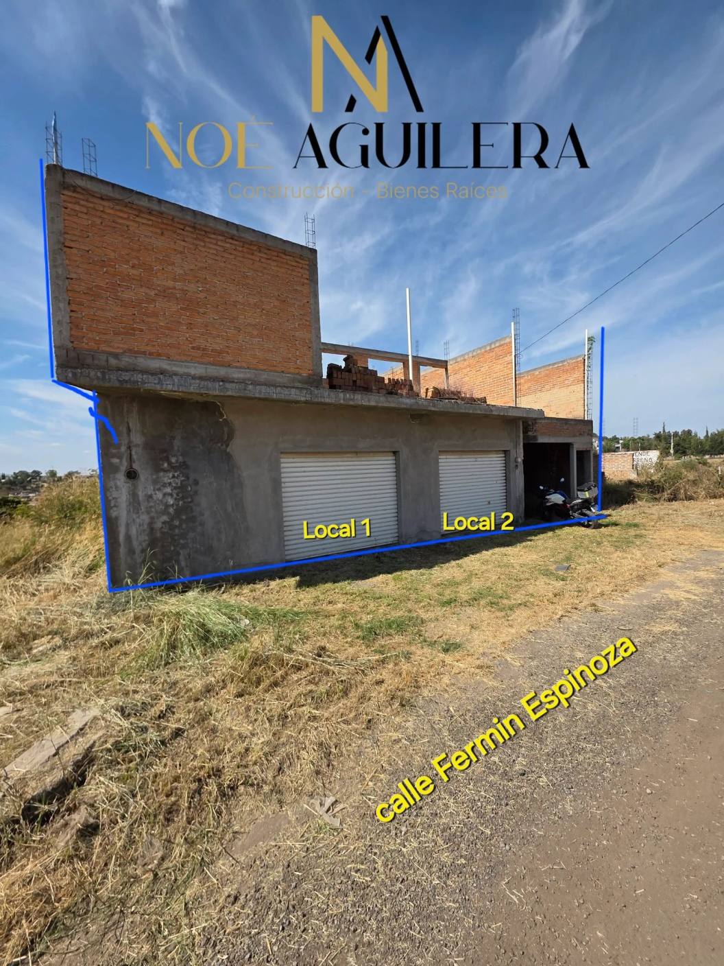 Finca en obra negra en venta